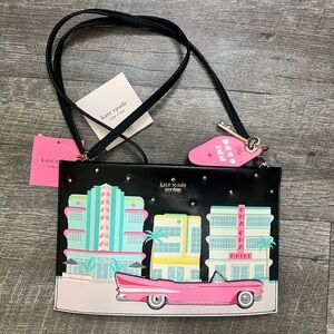 Kate Spade Black/Pink Retro Pink Cadillac